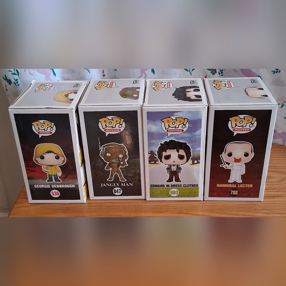 NIB Lot Of 4 Funko Pop Horror Movie Collectible Figurine Nerdy Home Decor - Picture 4 of 6